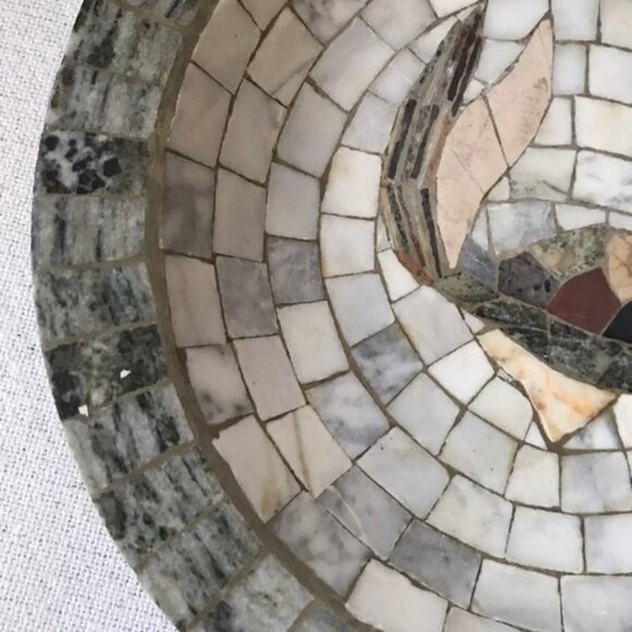 Marble Mosaic Denmark Decorative Platter - Picture 3 of 8